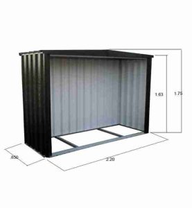 metal firewood storage
