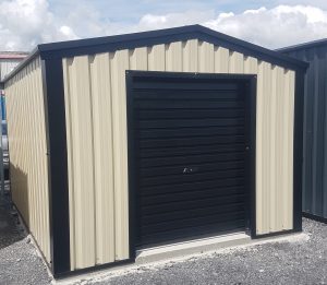 Steel Shed 3m x 6m Black Door